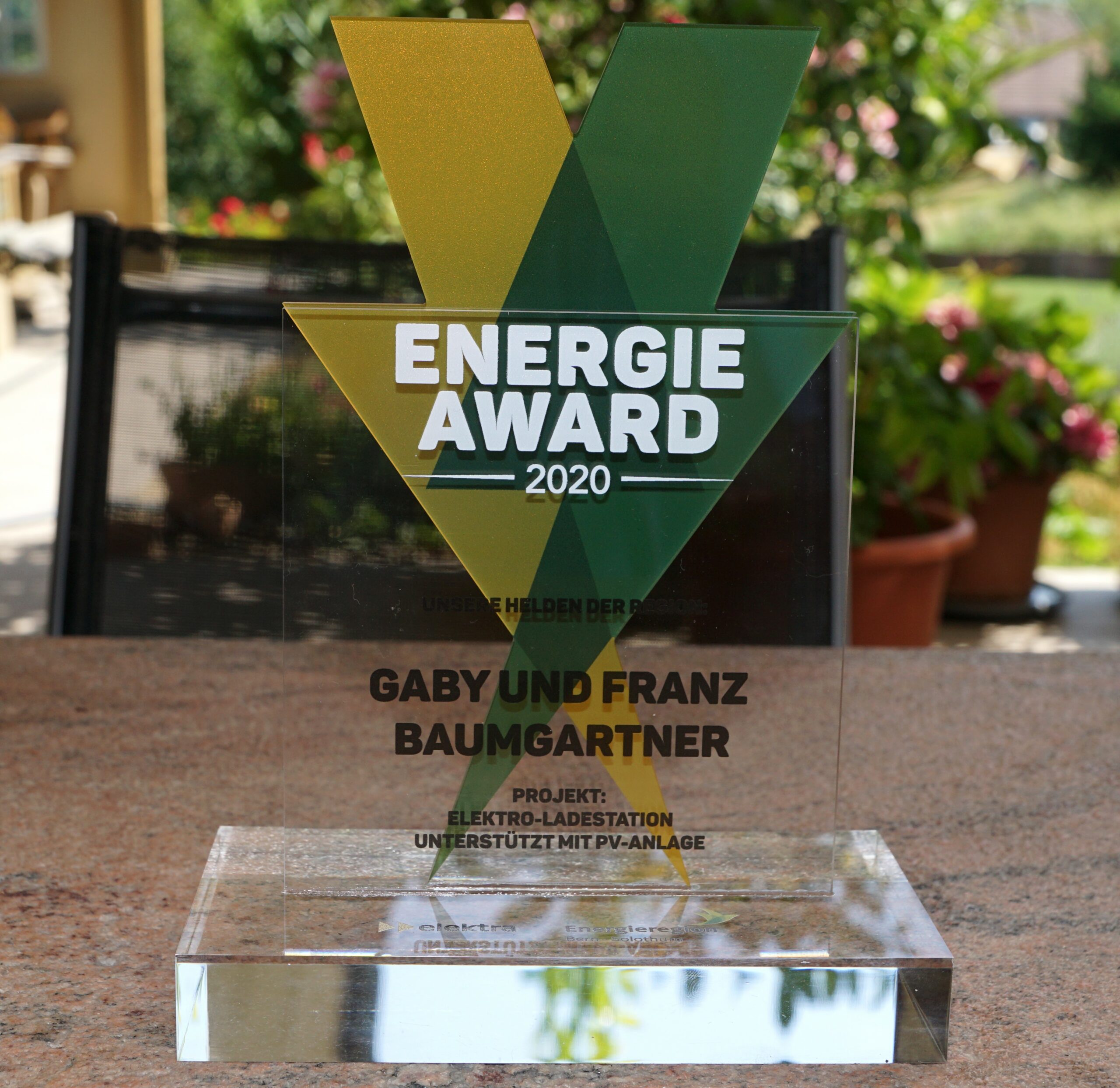 Pokal des Energie Awards 2020