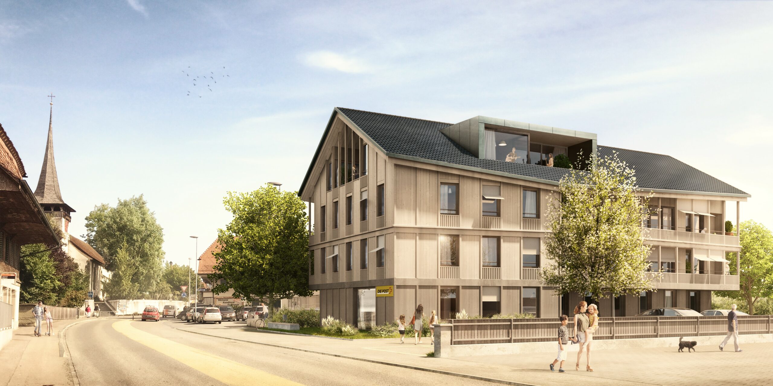 Visualisierung Ersatzneubau Bernstrasse 5 in Jegenstorf