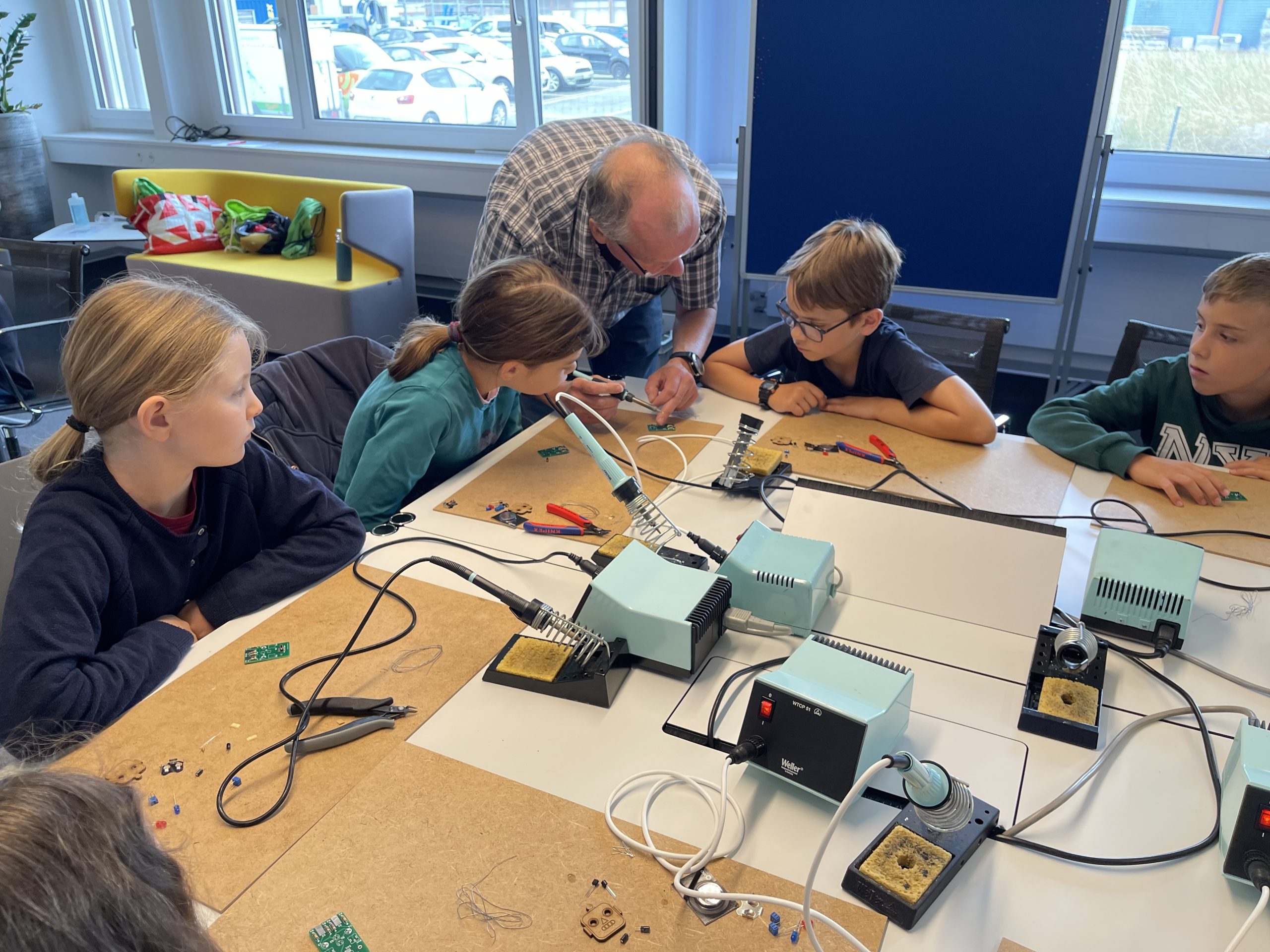 Instruktionen vom Workshopleiter
